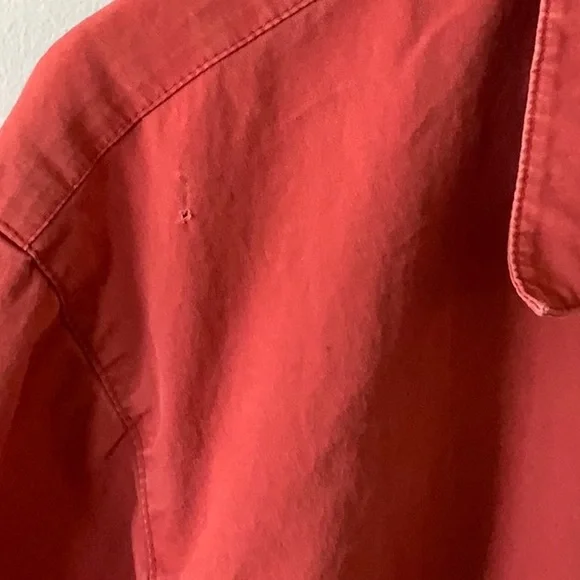 Red Button Up Top - Picture 11 of 11
